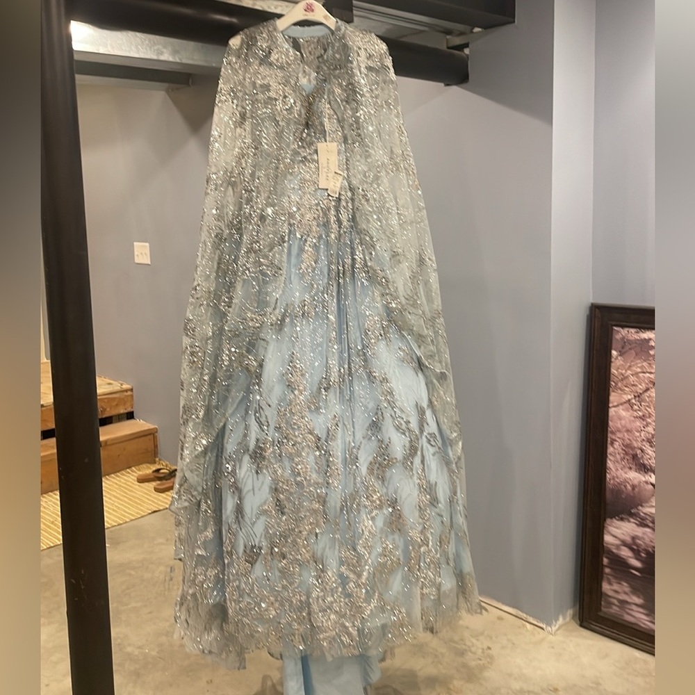 Light blue prom or quinceanera dress